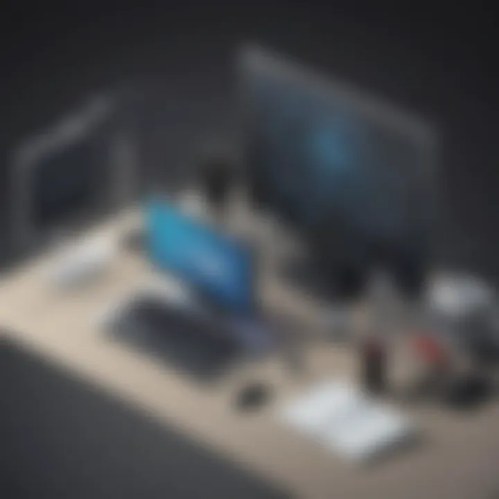 Illustration depicting the security measures implemented in Zoho Assist for remote support.